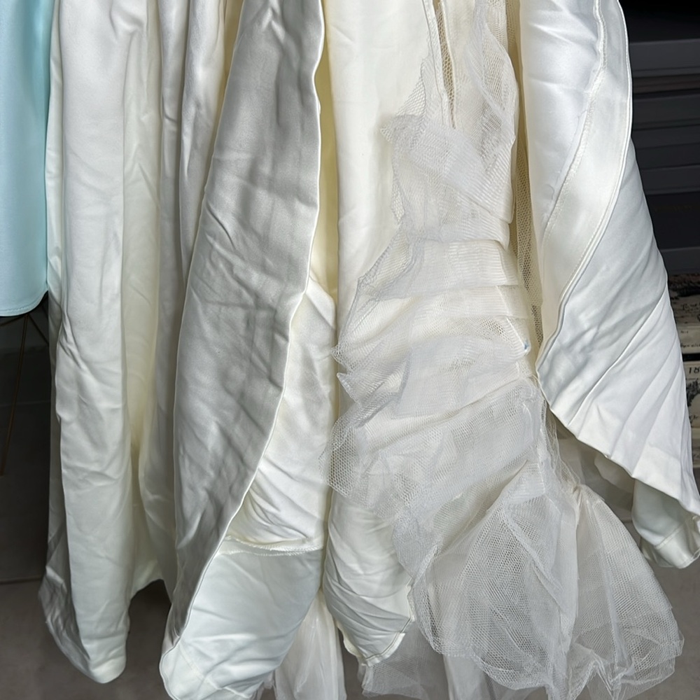 HOUSE OF CB 'Mademoiselle' White Tulle Midi Dress NWOT - Picture 11 of 12